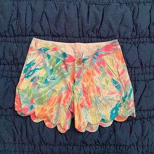 Lilly Pulitzer Buttercup Shorts Watercolor Print